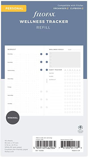 Køb ​Filofax Wellness Tracker Personal hos Ofidan