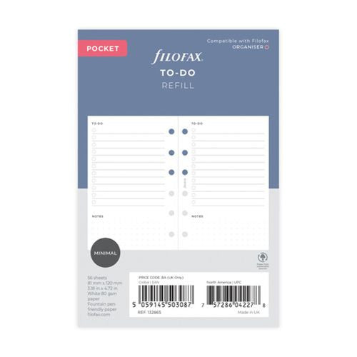 Køb ​Filofax Pocket To-Do liste hos Ofidan