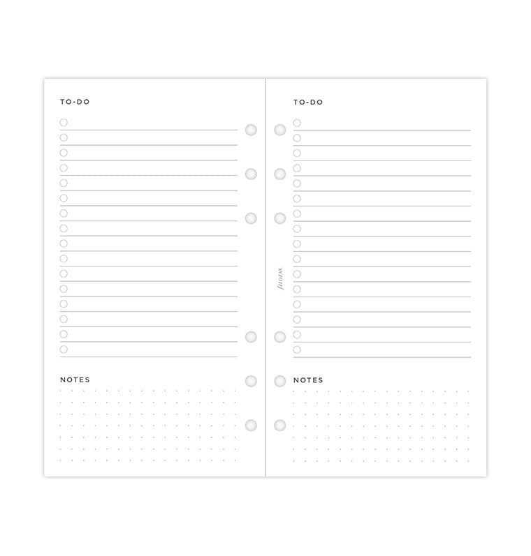 Køb ​Filofax Personal To-Do-liste hos Ofidan