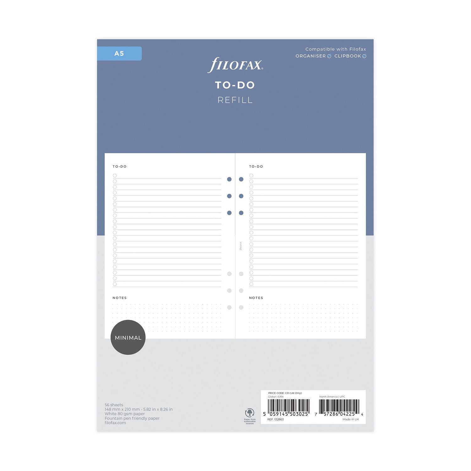 Køb ​Filofax A5 To-Do-liste hos Ofidan