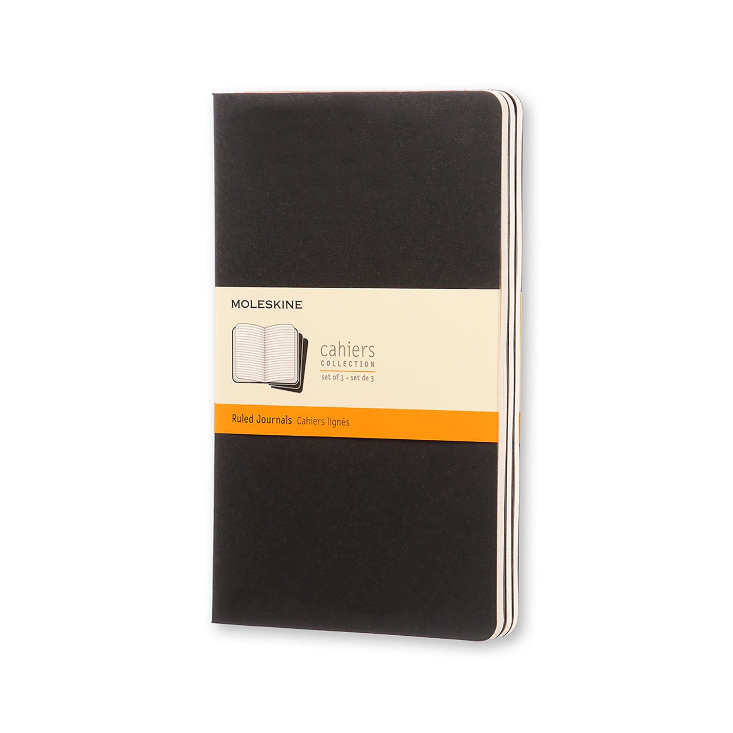 Køb ​Moleskine Cahier Journal Ruled Pocket Notesbog Black hos Ofidan