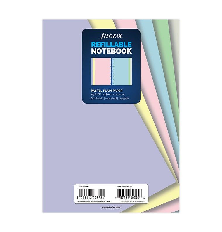 Køb ​Filofax Notebook Refill Ulinjeret Pastel hos Ofidan