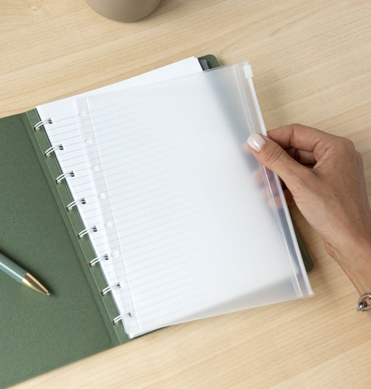 Køb ​Filofax Notebook Plastiklomme A5 hos Ofidan