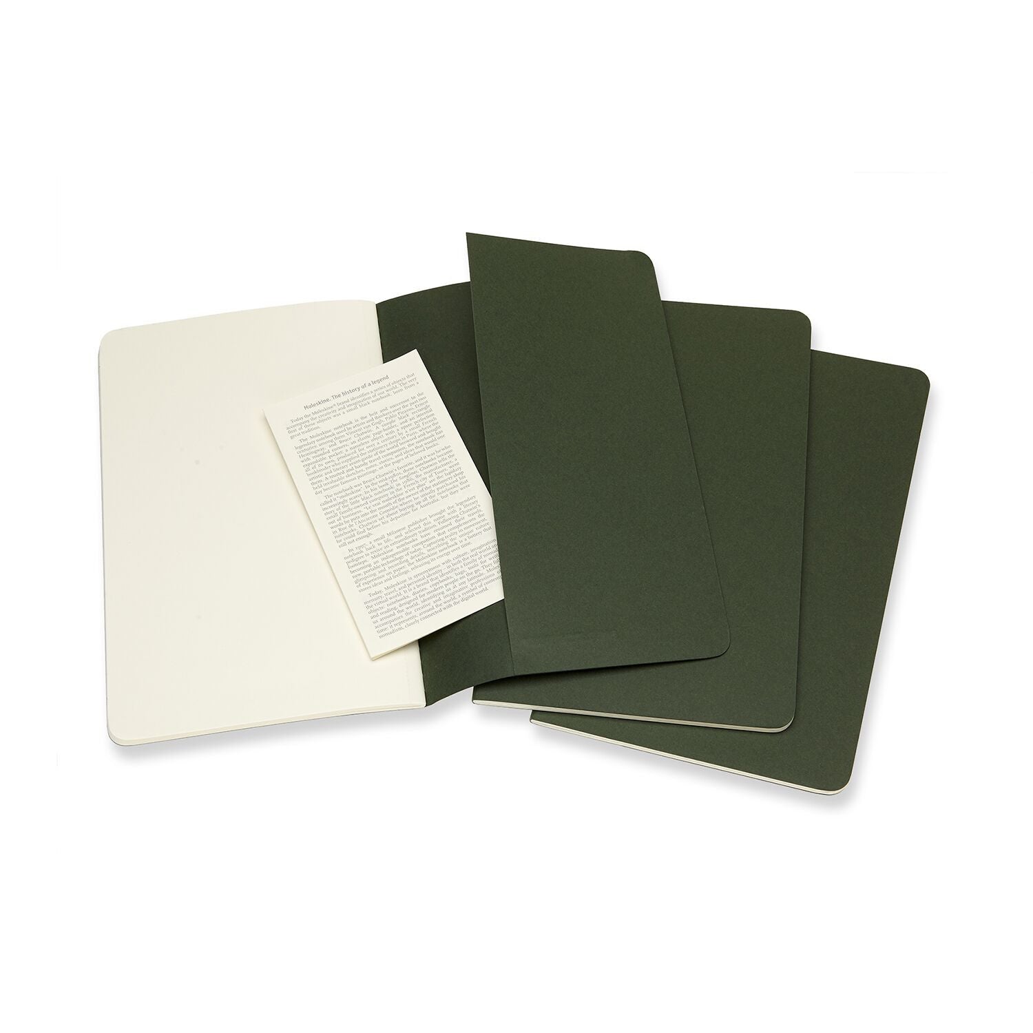 Køb ​Moleskine Cahier Large Journal Plain Green hos Ofidan