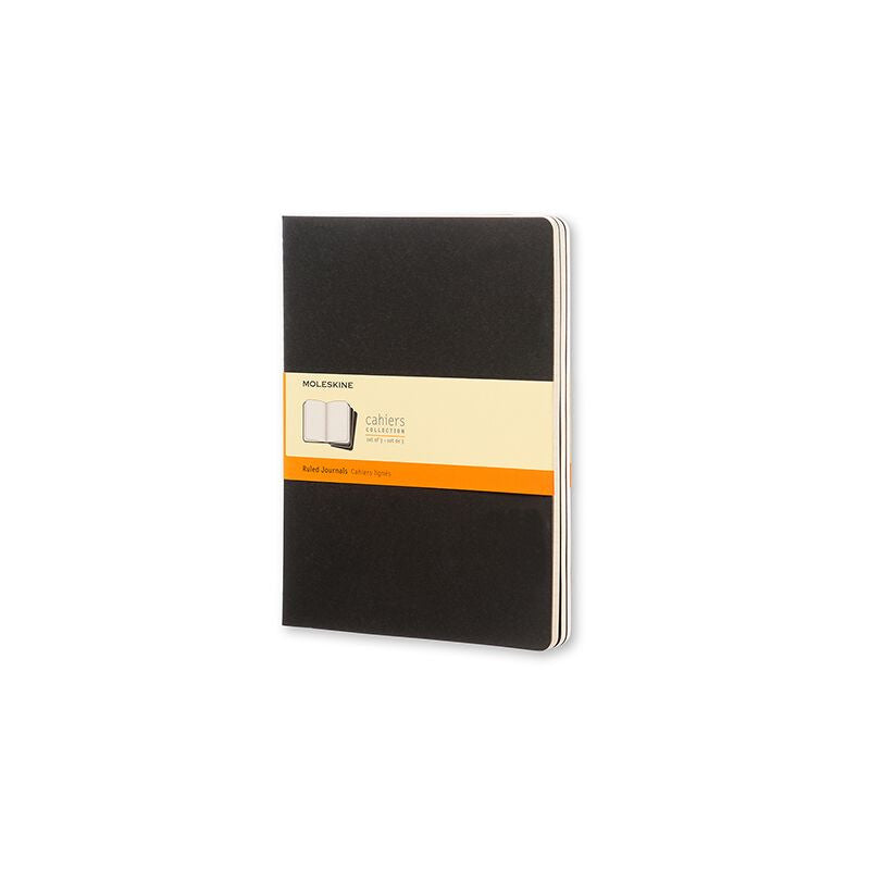 Køb ​Moleskine Cahier Journal Ruled XL Notesbog Black hos Ofidan