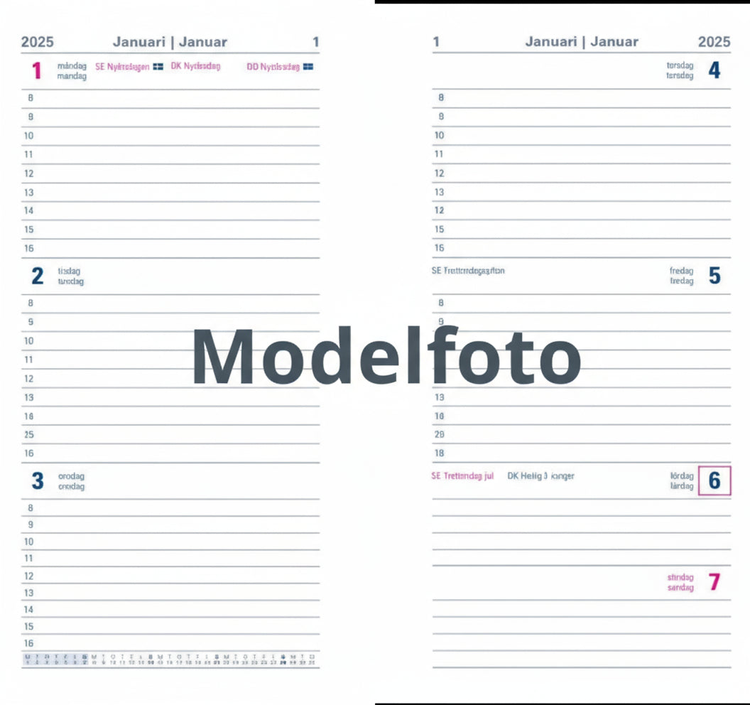 Køb ​Letts 2026 Executive Slim Kalender Ugeopslag Rød hos Ofidan