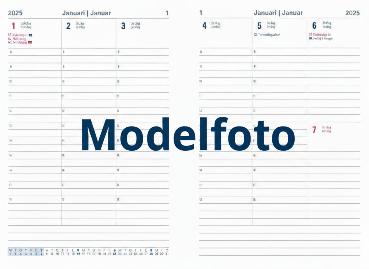 Køb ​Letts 2026 Executive Ugeopslag Vertikal Sort hos Ofidan