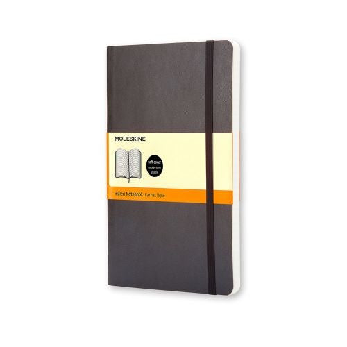 Køb ​Moleskine Classic soft Ruled Pocket Notesbog Black hos Ofidan