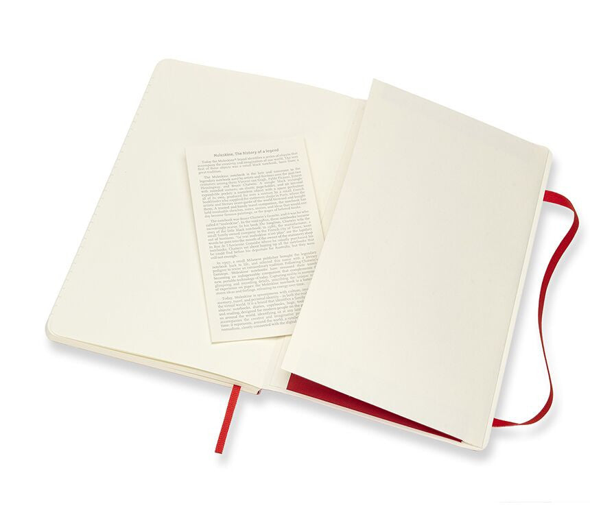 Køb ​Moleskine Classic Ruled Large Notesbog Softcover Red hos Ofidan