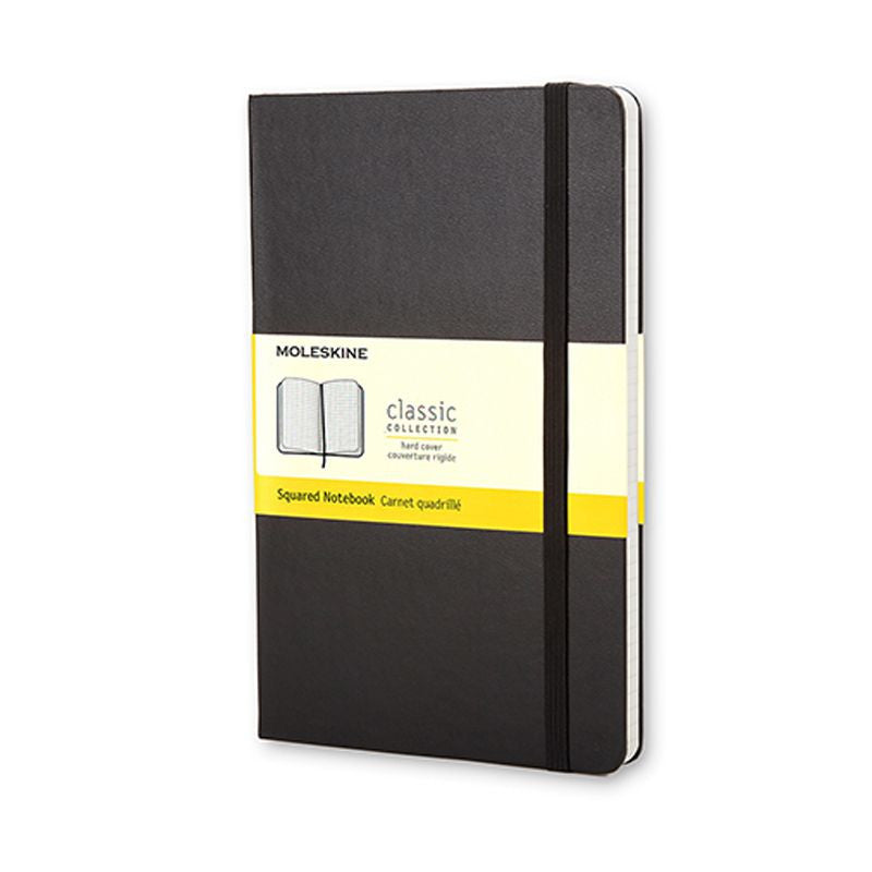 Køb ​Moleskine Classic Squared Large Notesbog Hardcover Black hos Ofidan