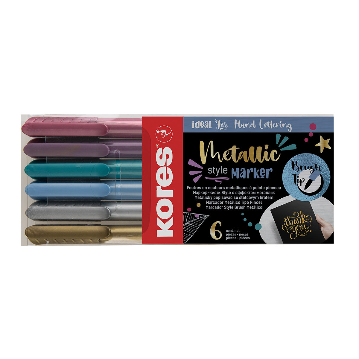 Køb ​Kores Brush Markers Metallic hos Ofidan