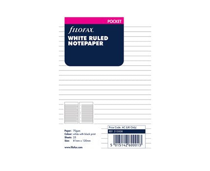 Køb ​Filofax Pocket Linjeret papir hos Ofidan