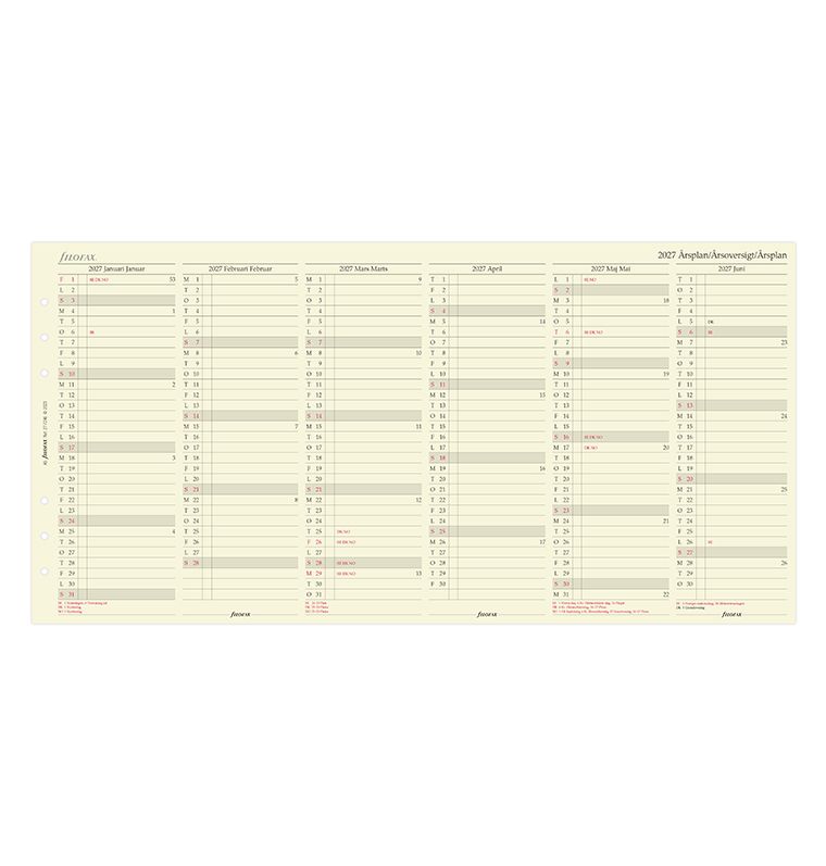 Køb ​Filofax A5 Årsplan 2027 hos Ofidan