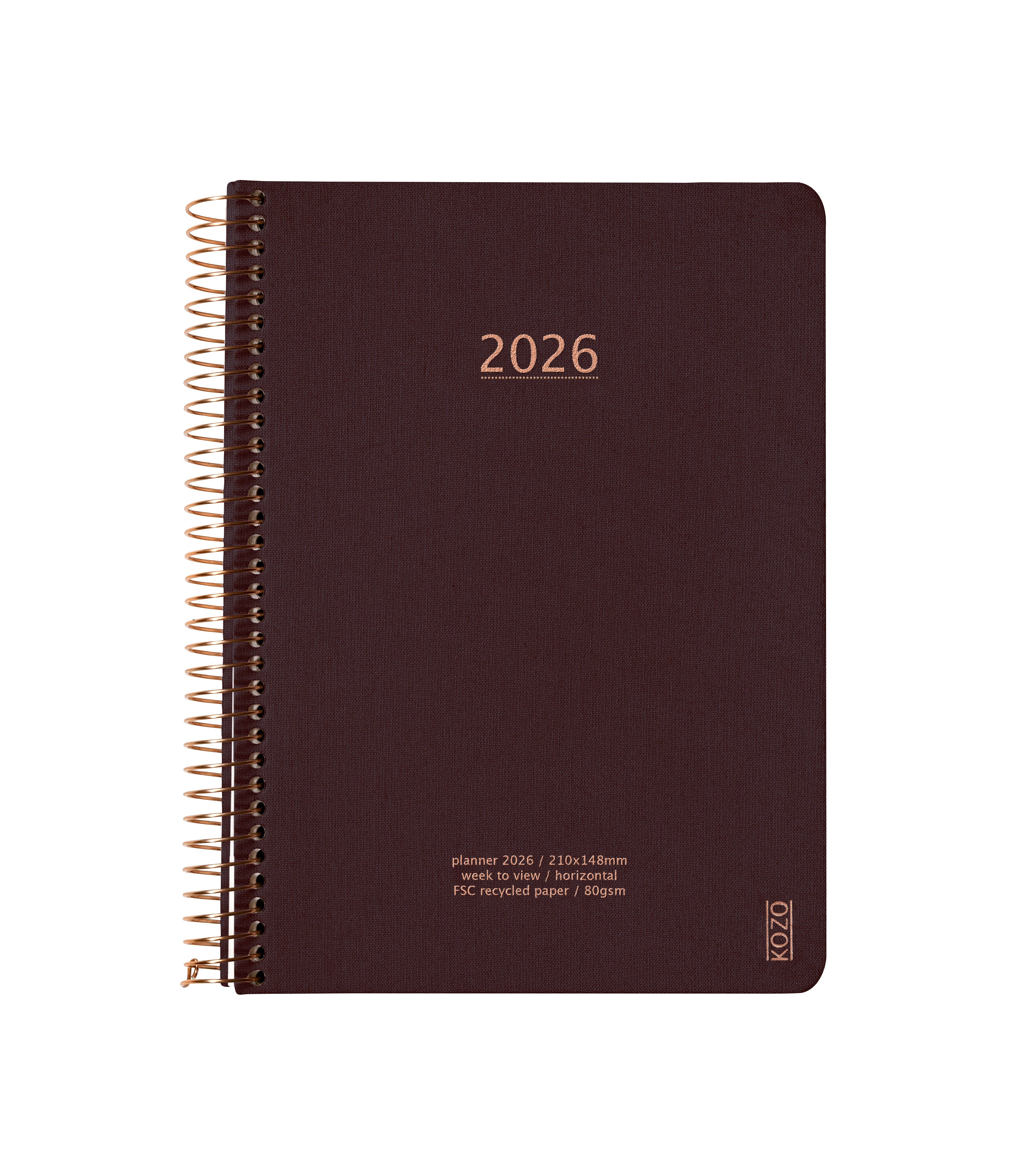 Køb ​Spiralkalender 2026 A5 Ugeopslag Coffee hos Ofidan