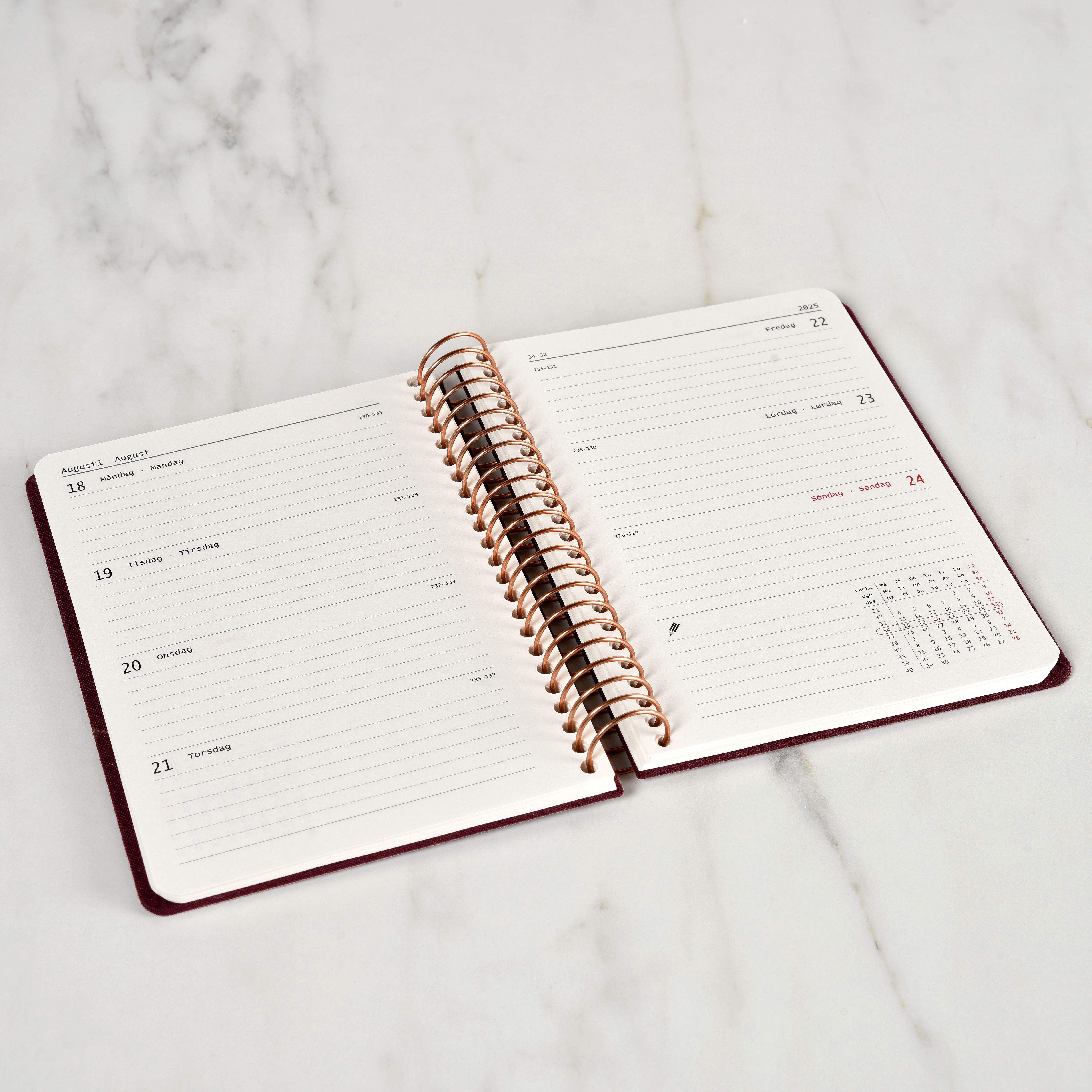 Køb ​Spiralkalender 2026 A6 Ugeopslag Coffee hos Ofidan