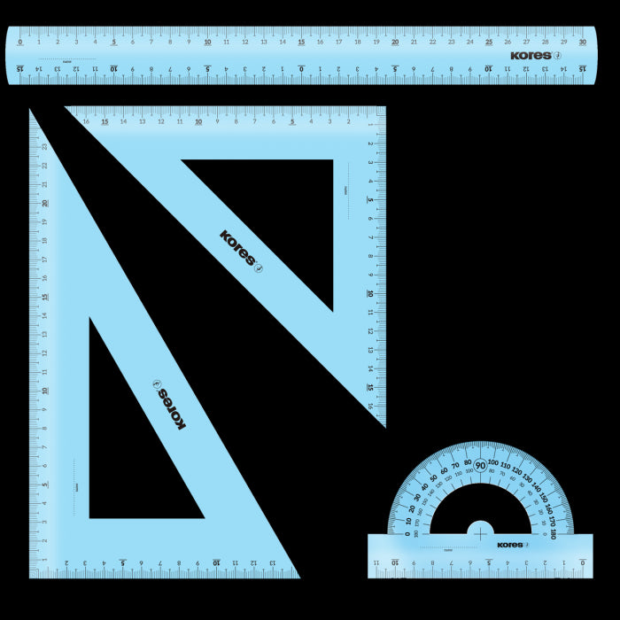 Køb ​Kores Geometri sæt 4 dele hos Ofidan