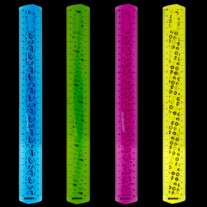 Køb ​Kores Lineal 30cm Fleksibel hos Ofidan