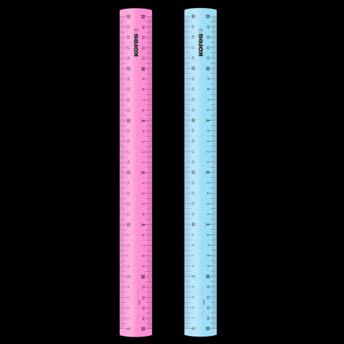 Køb ​Kores Lineal 30 cm Akryl hos Ofidan