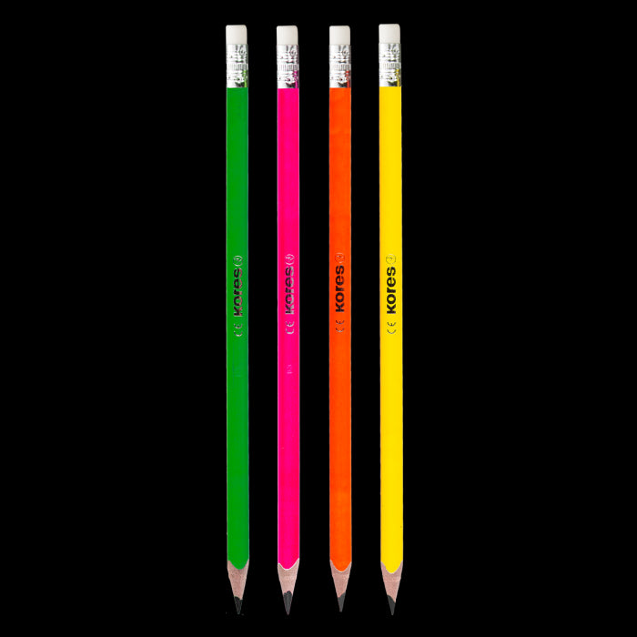 Køb ​Kores Skoleblyanter 12 pak Neon hos Ofidan