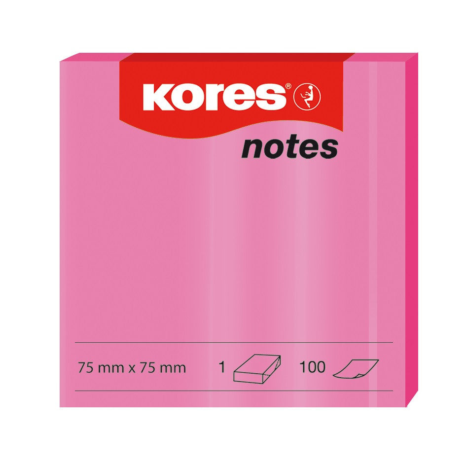 Køb ​Kores Neon Notes Rød 75x75 hos Ofidan
