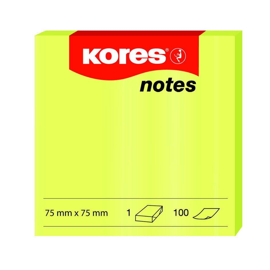 Køb ​Kores Neon Notes Gul 75x75 hos Ofidan