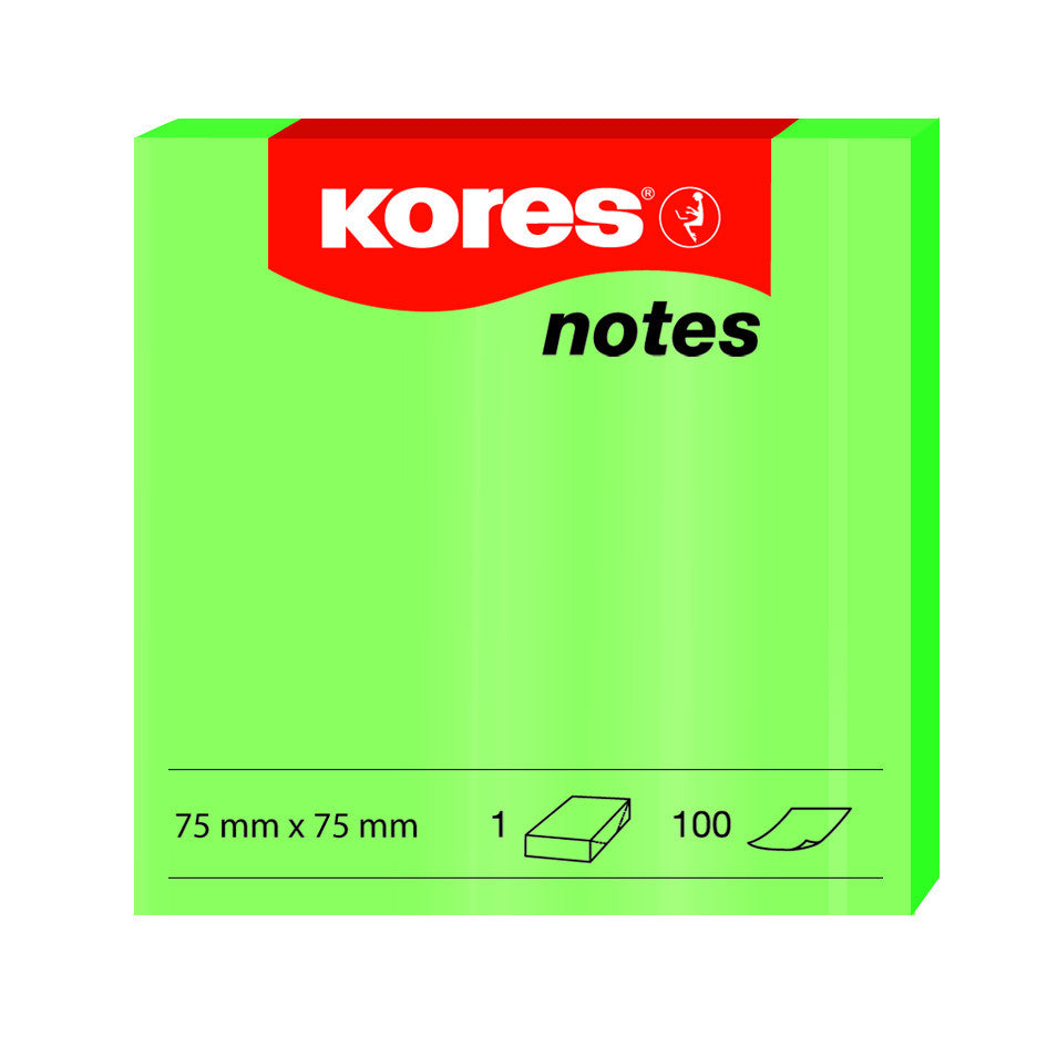 Køb ​Kores Neon Notes Grøn 75x75 hos Ofidan