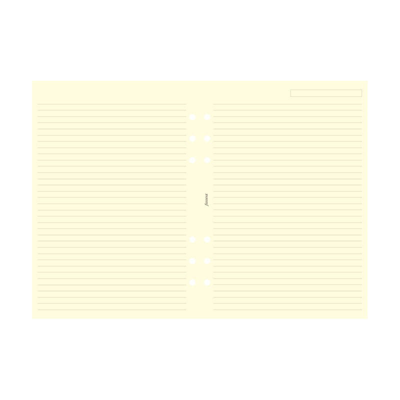 Køb ​Filofax A5 Notespapir Linjeret Beige hos Ofidan