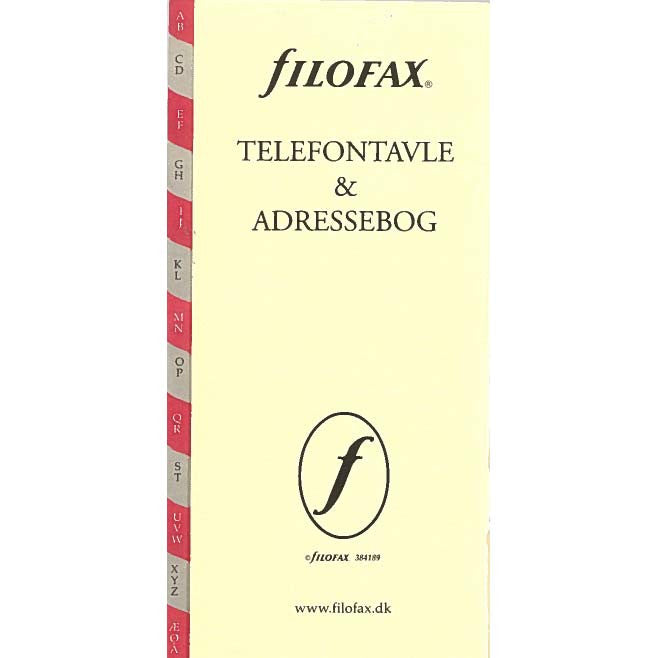 Køb ​Filofax Telefontavle Personal hos Ofidan