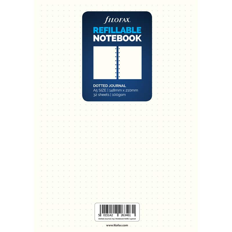 Køb ​Filofax A5 Notesbog Refill Dotted hos Ofidan