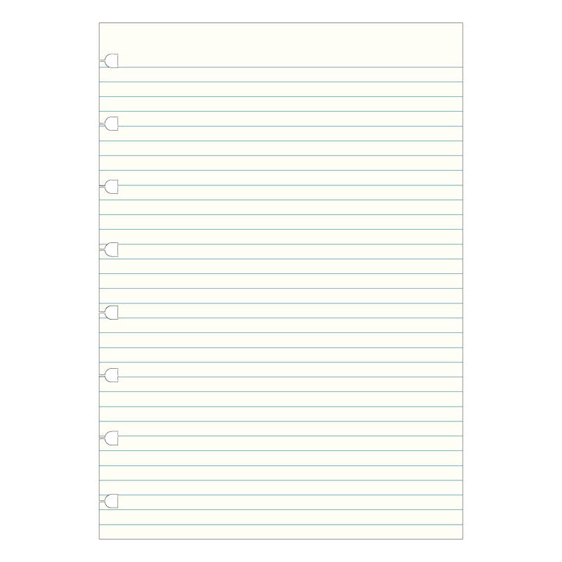 Køb ​Filofax A5 Linjeret Notesbog Refill hos Ofidan