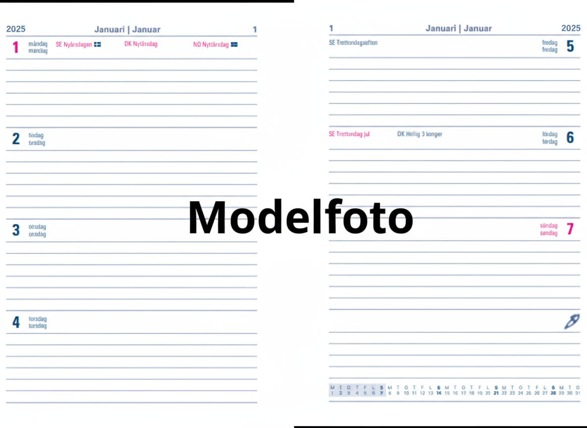 Køb ​Letts 2026 Lecassa A5 Kalender Ugeopslag Brun hos Ofidan