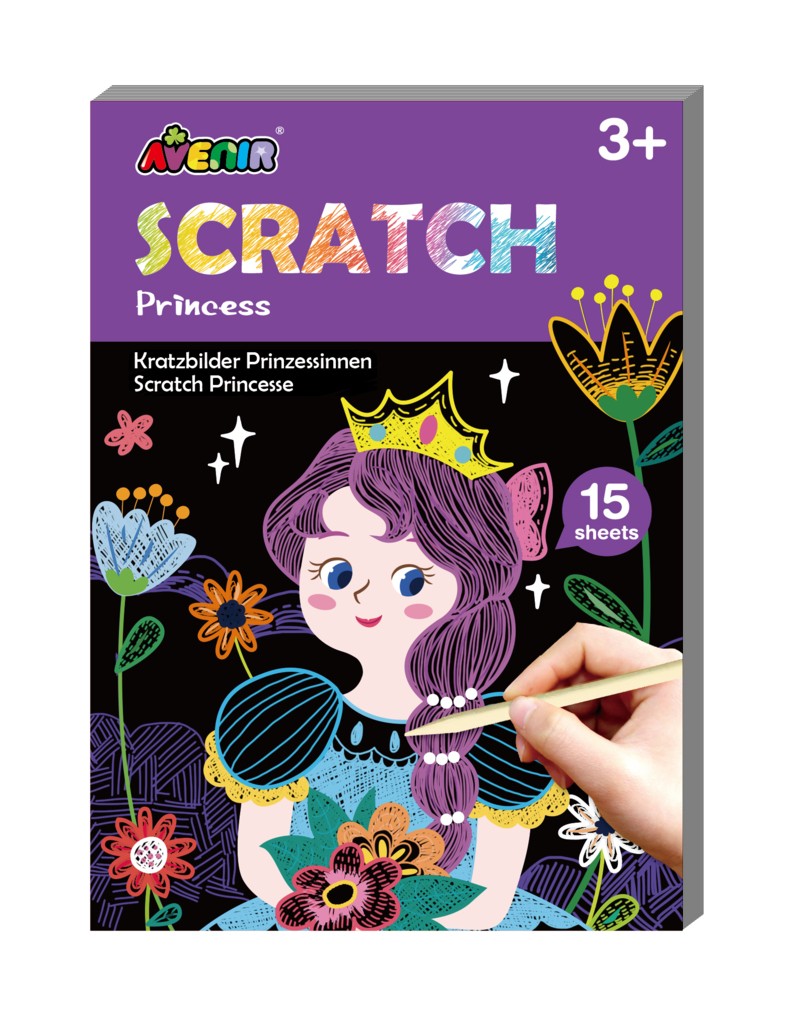 Køb ​Avenir Mini Scratch Book Princess hos Ofidan