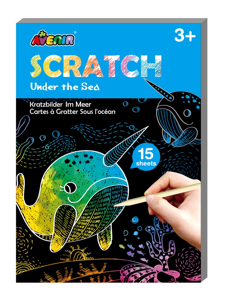 Køb ​Avenir Mini Scratch Book Under the sea hos Ofidan