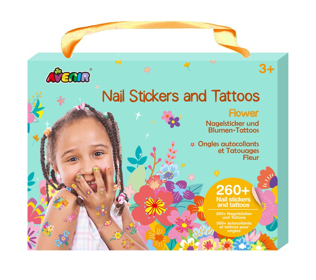 Køb ​Avenir Nail Stickers & tatoos - Flower hos Ofidan