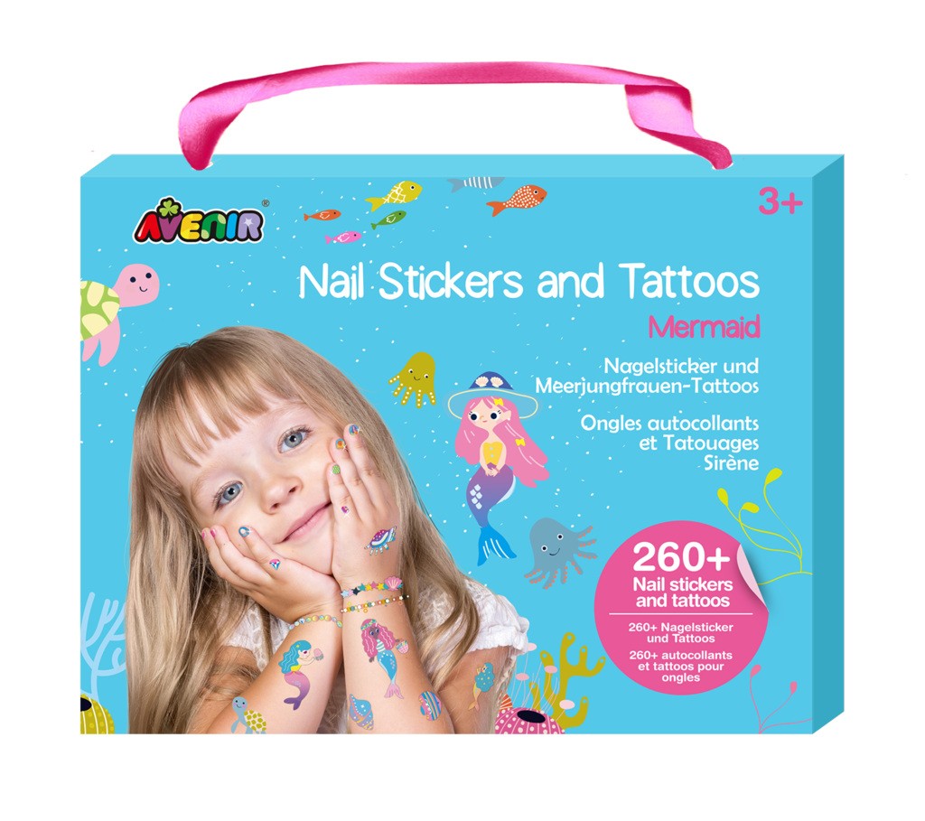 Køb ​Avenir Nail Stickers & tatoos - Mermaid hos Ofidan