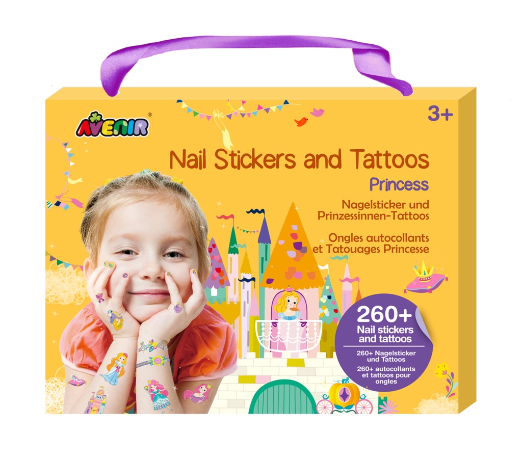 Køb ​Avenir Nail Stickers & tatoos - Princess hos Ofidan