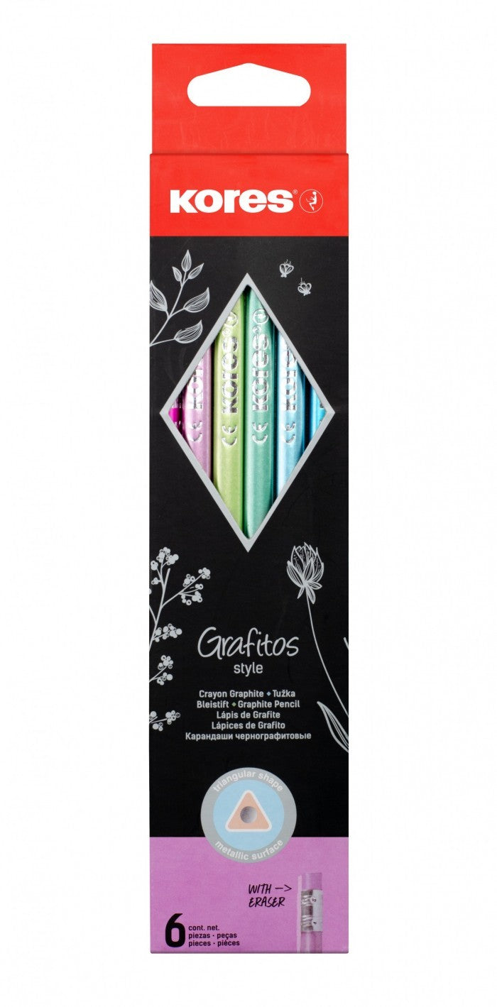 Køb ​Kores Style Blyanter 6-pak hos Ofidan